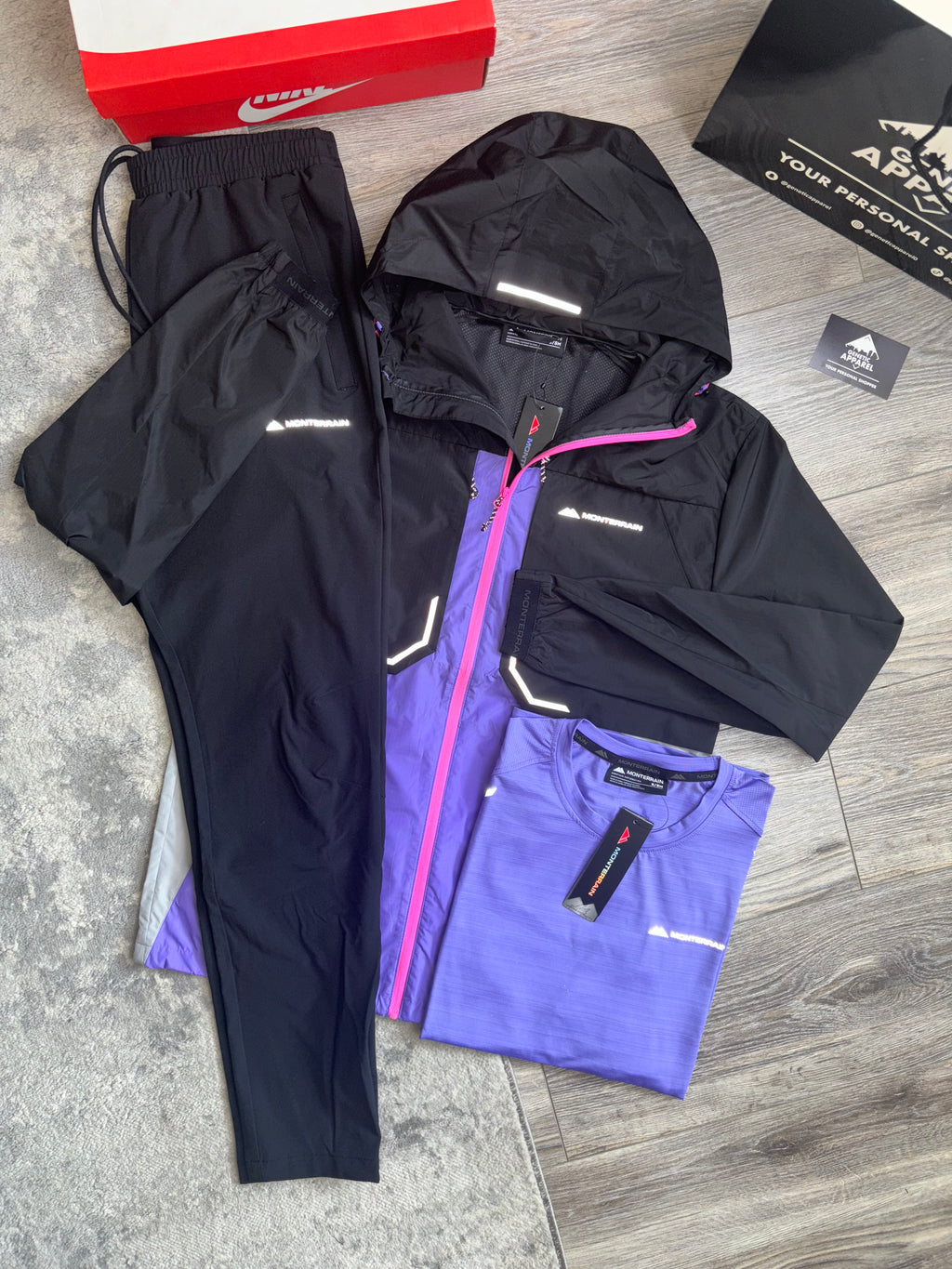 Monterrain Triset Tracksuit - ‘Lilac/Black’