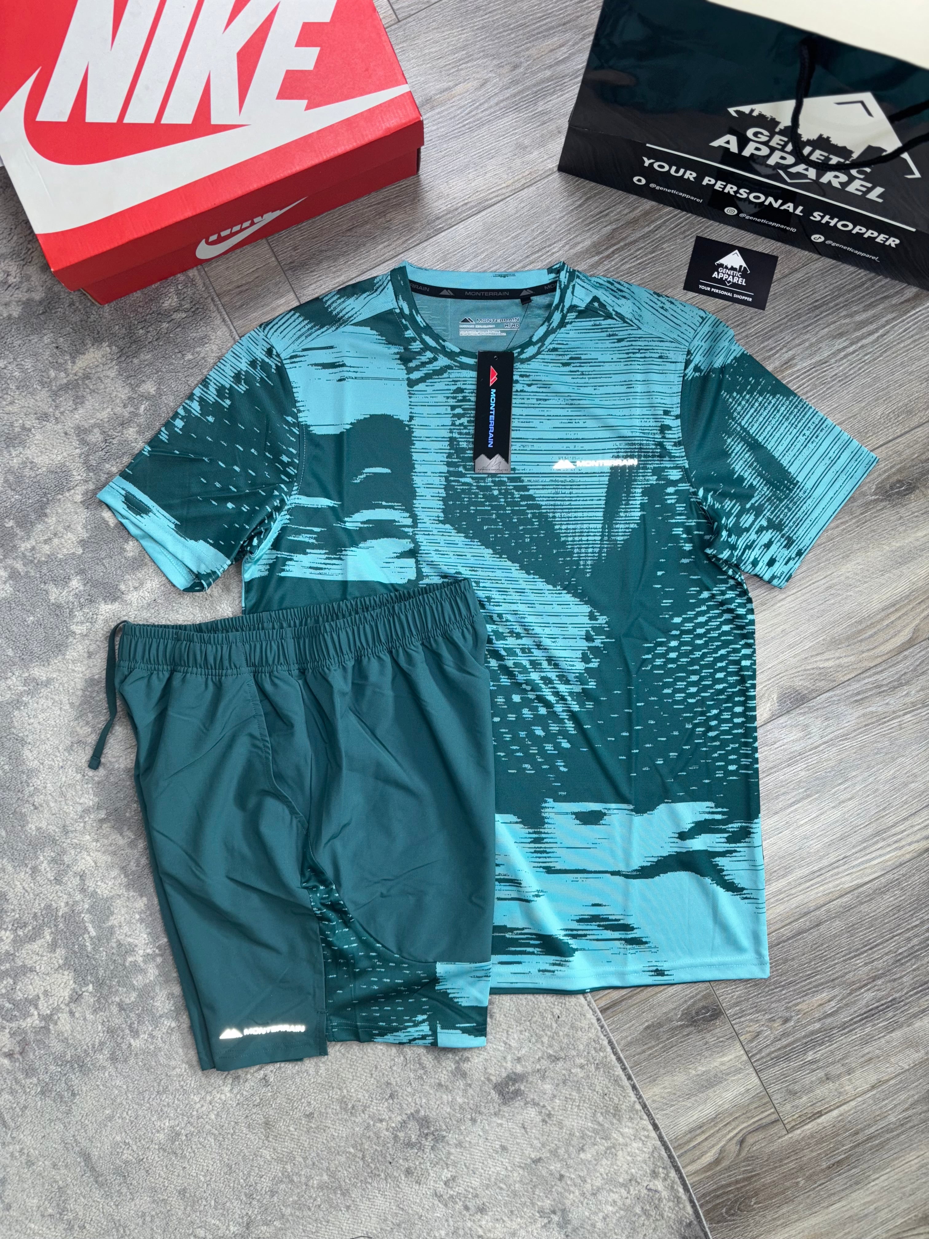 Monterrain Utility T-Shirt / Short Set - ‘Turquoise’