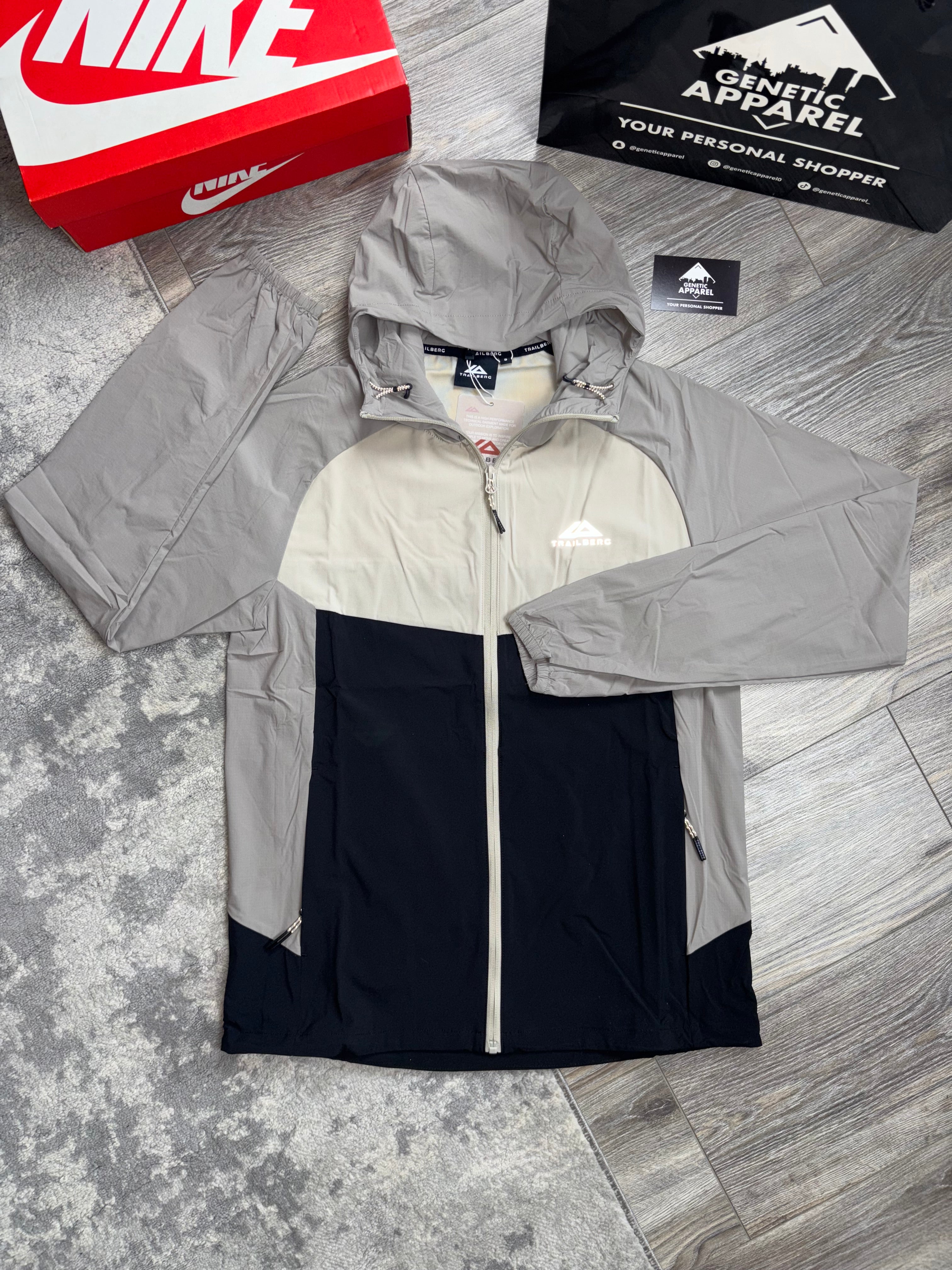 Trailberg Tech Tracksuit - ‘Cream/Black’