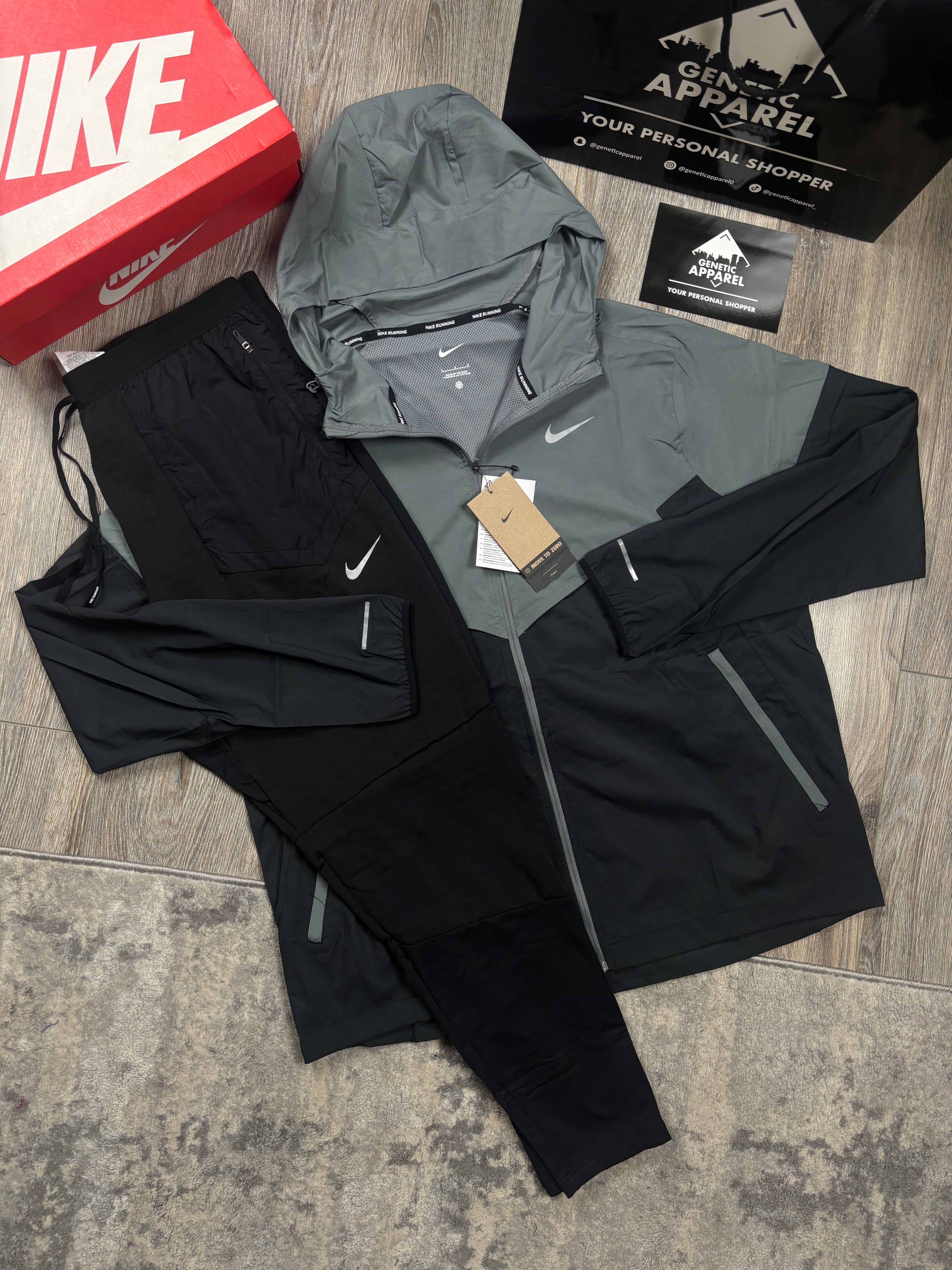 Nike Windrunner Tracksuit - ‘Black/Grey’