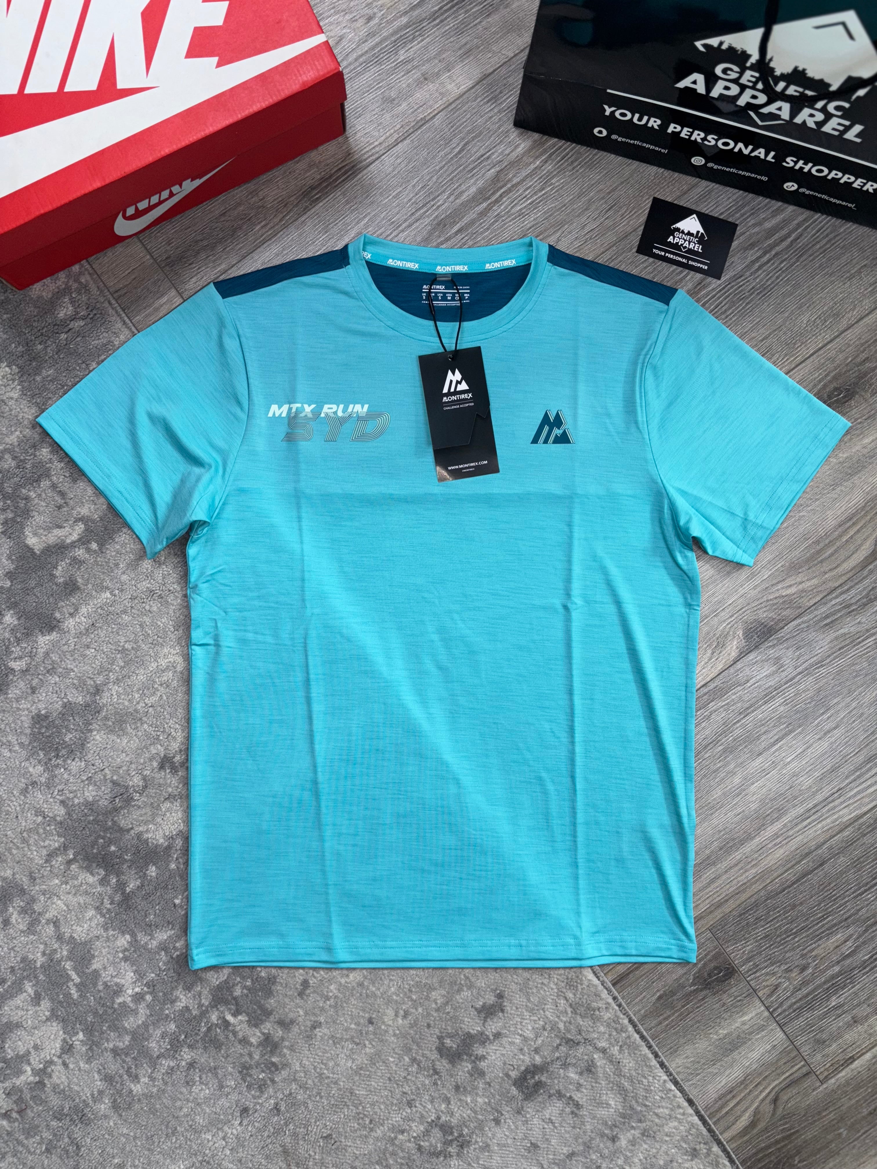 Montirex AUS T-Shirt / Short Set - ‘Aqua’