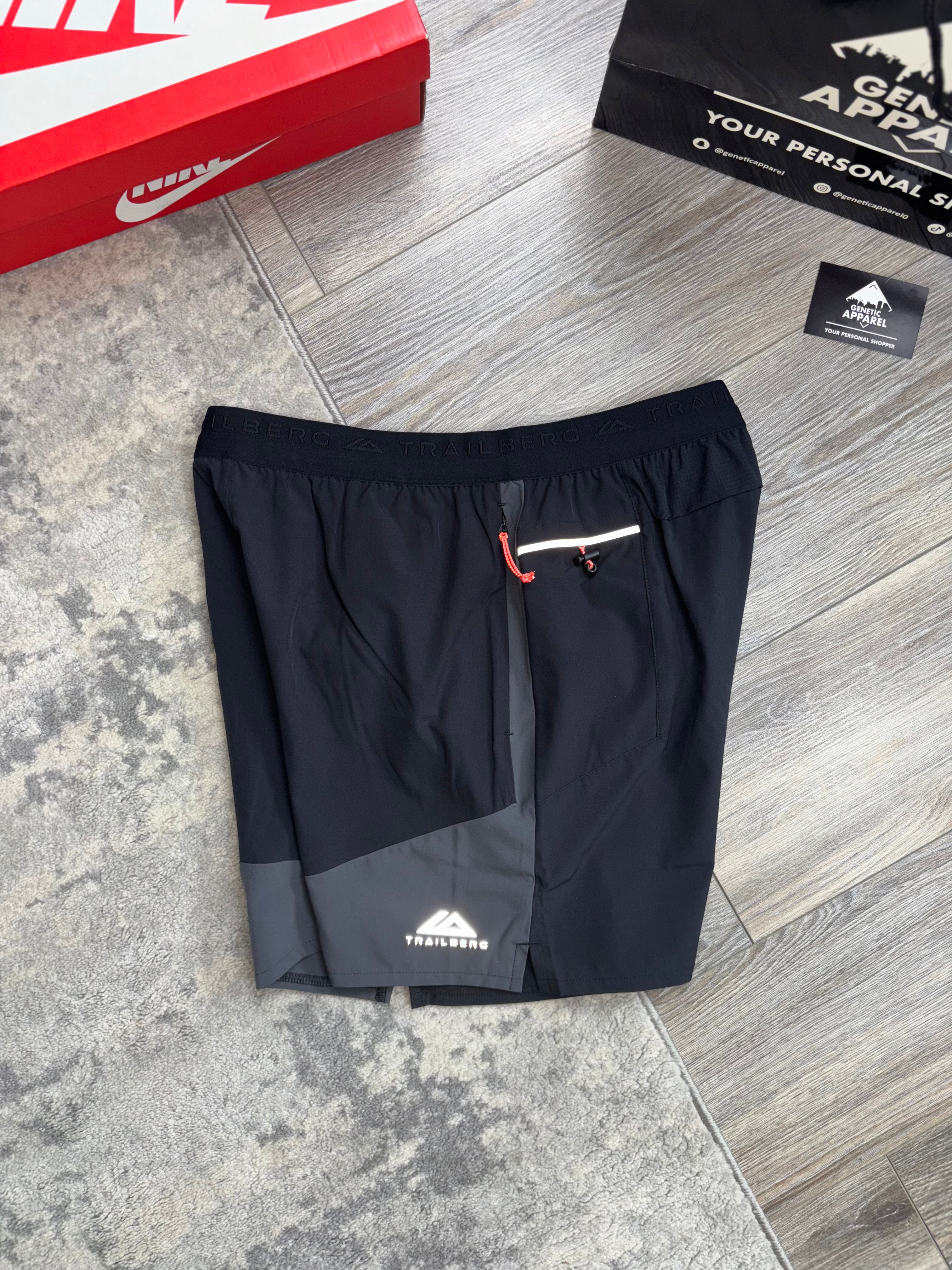 Trailberg Vertigo T-Shirt / Short Set - ‘Black/Red’
